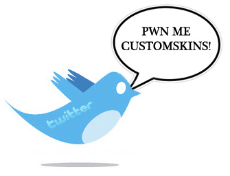 Customskins iz now tweeting itz face&nbsp;off!